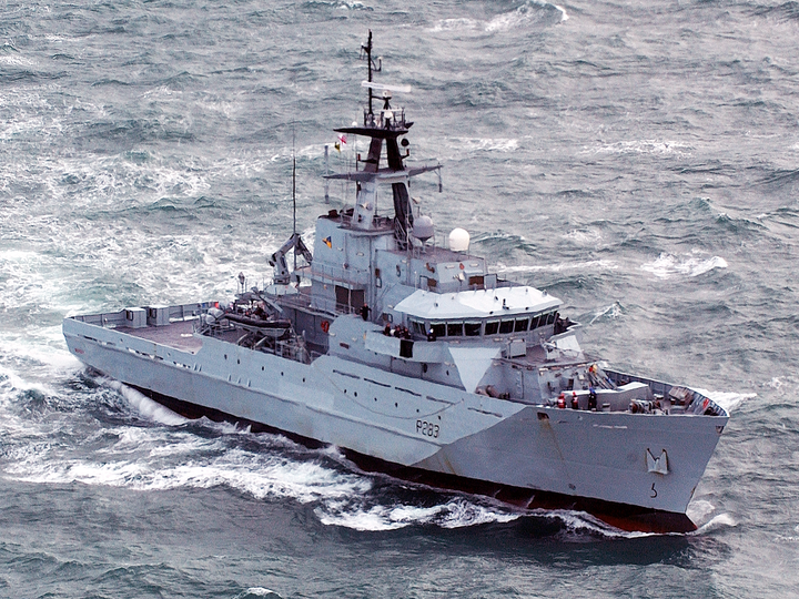 HMS Mersey P283 River Class Patrol Vessel October 2004 Photo Print - Posters, Prints, & Visual Artwork - by Hampshire Prints (image 1 of 9)
