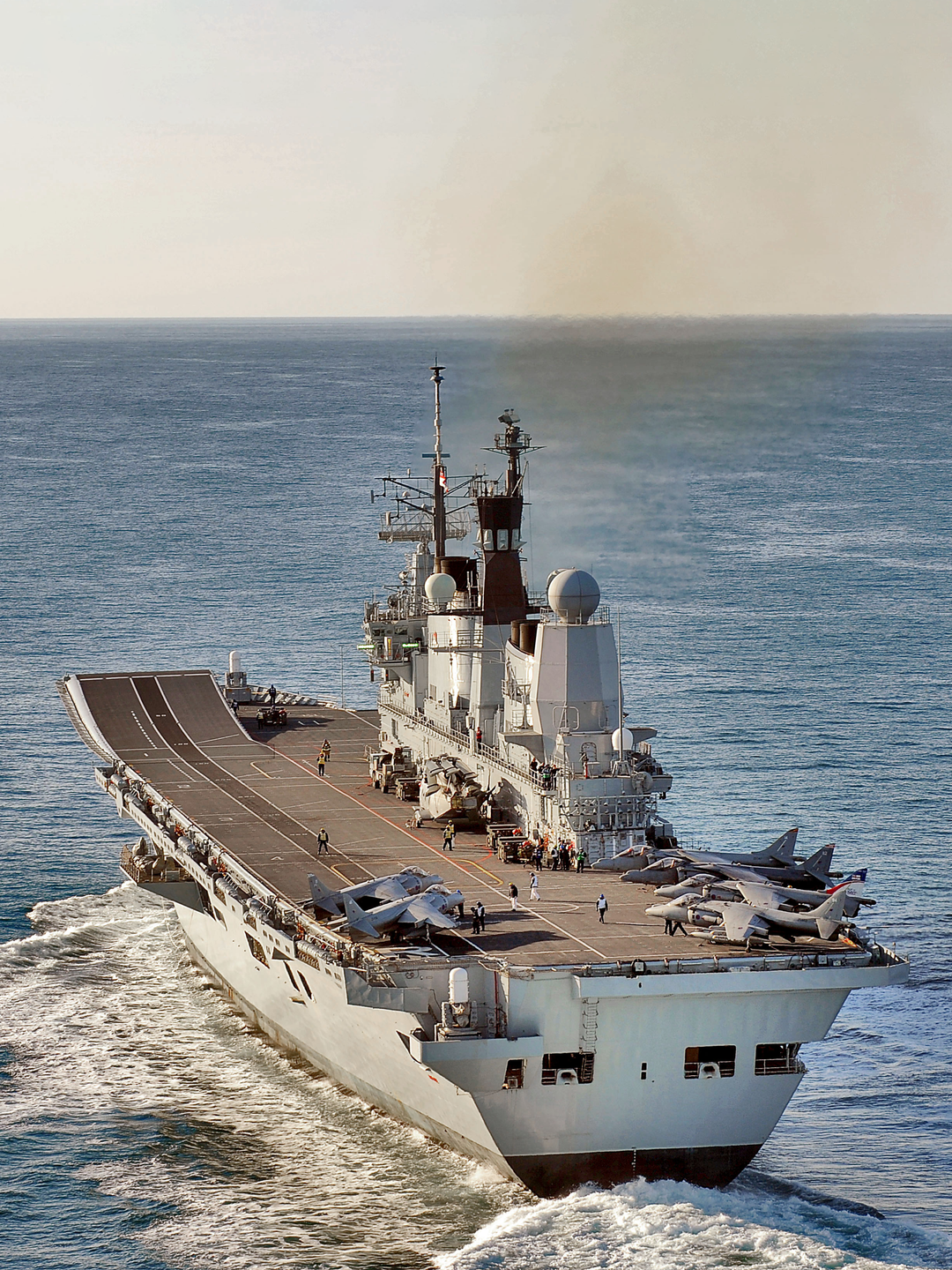 HMS Ark Royal (R07) Photo Print - Stern View 2010 - Royal Navy Invincible Class Aircraft Carrier Hampshire Prints 6 x 4 No Frame No
