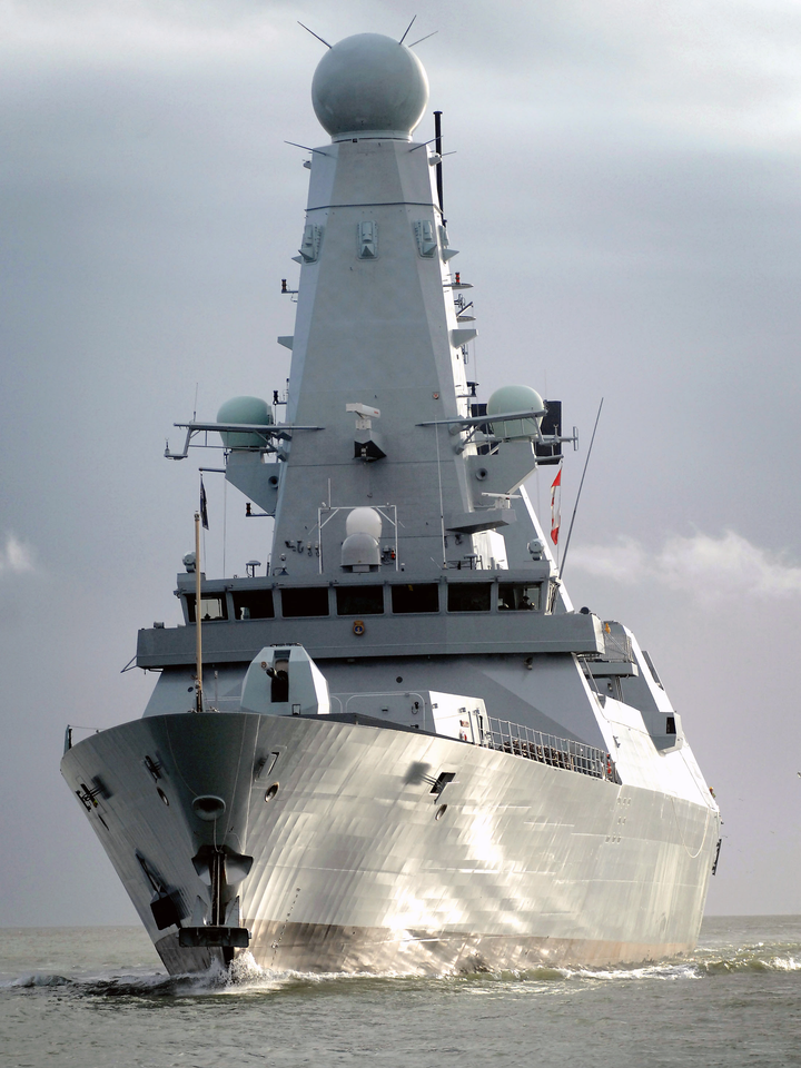 HMS Dauntless D33 Type 45 Destroyer 2 December 2009 Off Portsmouth
