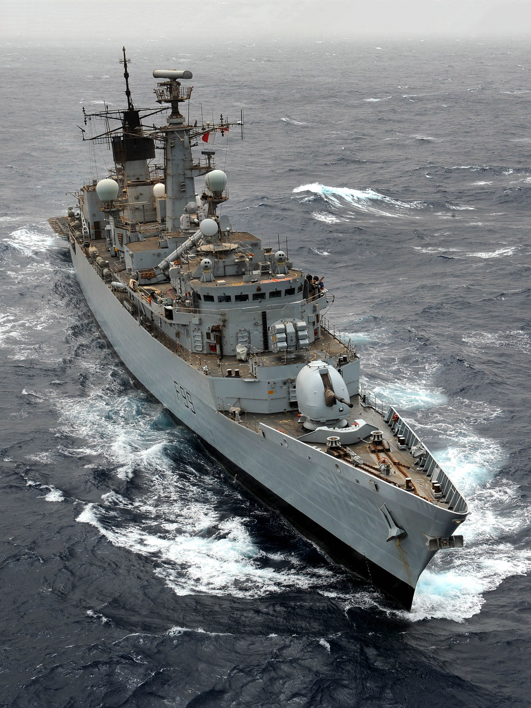 HMS Cornwall (F99) Photo Print - At Sea 2009 - Royal Navy type 22 Frigate Hampshire Prints 6 x 4 No Frame No