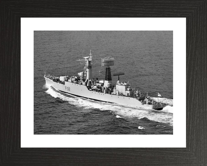 HMS Salisbury F32 Salisbury Class Frigate 1970 Port Side View Photo Print - Posters, Prints, & Visual Artwork - by Hampshire Prints (image 2 of 9)