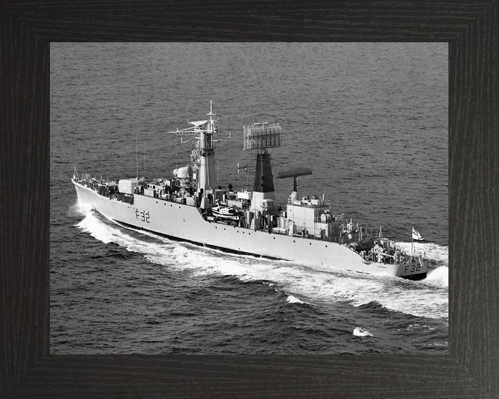 HMS Salisbury F32 Salisbury Class Frigate 1970 Port Side View Photo Print - Posters, Prints, & Visual Artwork - by Hampshire Prints (image 3 of 9)