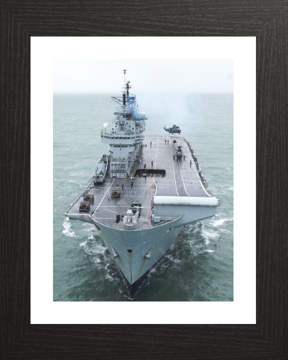 HMS Illustrious (R06) Royal Navy Invincible Class Aircraft Carrier Bow View 2009 Photo Print Wall Art Decor - Posters, Prints, & Visual Artwork - by Hampshire Prints (image 2 of 9)