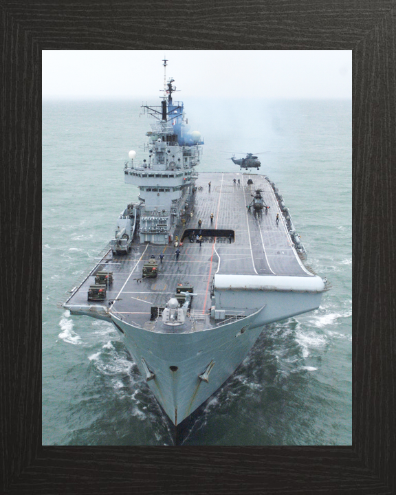 HMS Illustrious (R06) Royal Navy Invincible Class Aircraft Carrier Bow View 2009 Photo Print Wall Art Decor - Posters, Prints, & Visual Artwork - by Hampshire Prints (image 3 of 9)