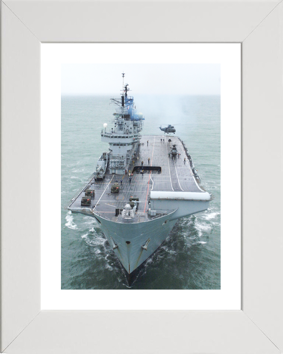 HMS Illustrious (R06) Royal Navy Invincible Class Aircraft Carrier Bow View 2009 Photo Print Wall Art Decor - Posters, Prints, & Visual Artwork - by Hampshire Prints (image 4 of 9)