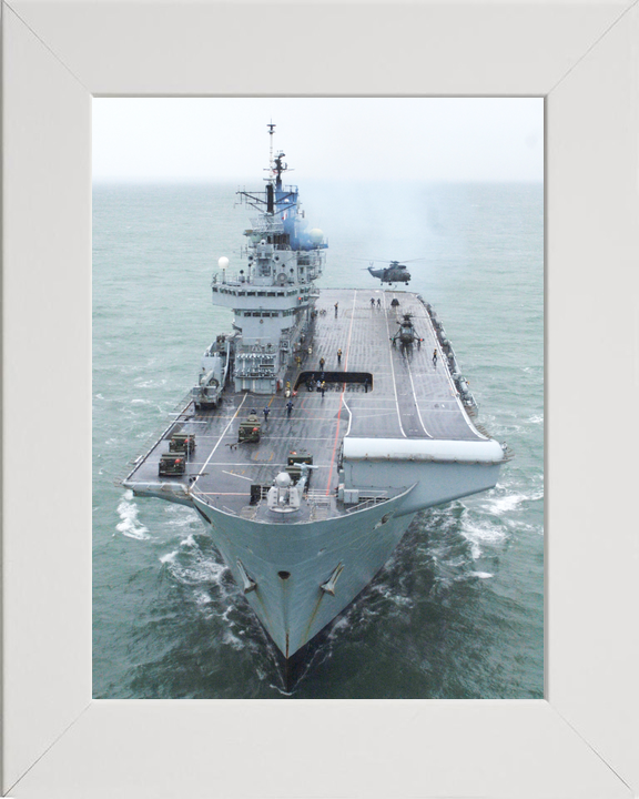 HMS Illustrious (R06) Royal Navy Invincible Class Aircraft Carrier Bow View 2009 Photo Print Wall Art Decor - Posters, Prints, & Visual Artwork - by Hampshire Prints (image 5 of 9)