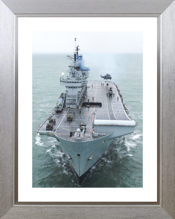 HMS Illustrious (R06) Royal Navy Invincible Class Aircraft Carrier Bow View 2009 Photo Print Wall Art Decor - Posters, Prints, & Visual Artwork - by Hampshire Prints (image 6 of 9)