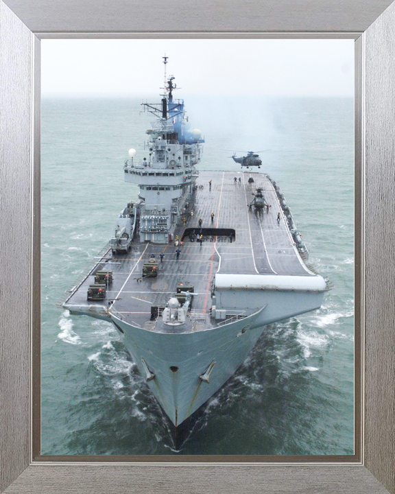 HMS Illustrious (R06) Royal Navy Invincible Class Aircraft Carrier Bow View 2009 Photo Print Wall Art Decor - Posters, Prints, & Visual Artwork - by Hampshire Prints (image 7 of 9)
