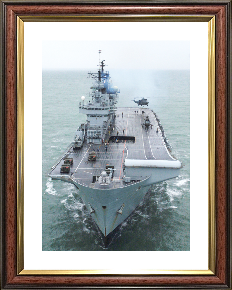 HMS Illustrious (R06) Royal Navy Invincible Class Aircraft Carrier Bow View 2009 Photo Print Wall Art Decor - Posters, Prints, & Visual Artwork - by Hampshire Prints (image 8 of 9)