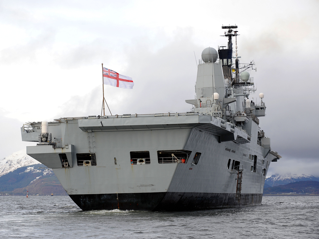 HMS Ark Royal (R07) Photo Print - Stern View 2009 - Royal Navy Invincible Class Aircraft Carrier Hampshire Prints 10 x 8 No Frame No