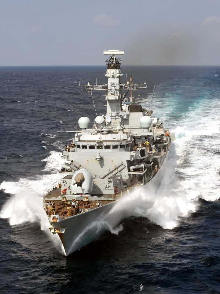 HMS Portland (F79) Photo Print - At Speed 2008 - Royal Navy Type 23 Frigate Hampshire Prints 6 x 4 No Frame No