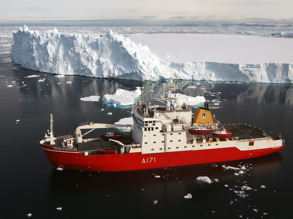 HMS Endurance A171 Ice Breaker Patrol Ship 17 February 2007 Antarctic Peninsula