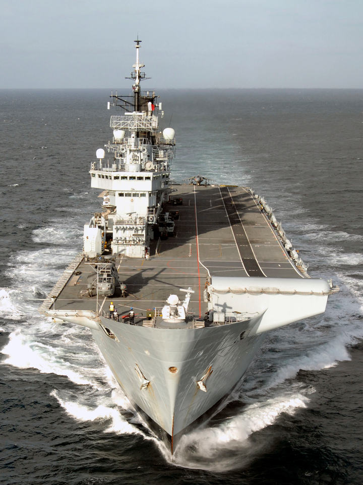HMS Illustrious (R06) Royal Navy Invincible Class Aircraft Carrier Joint Warrior 2008 Photo Print Wall Art Decor - Posters, Prints, & Visual Artwork - by Hampshire Prints (image 1 of 9)