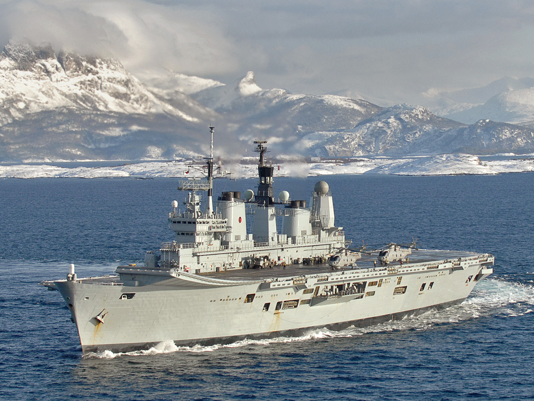 HMS Ark Royal (R07) Royal Navy Invincible Class Aircraft Carrier Norway 2008 Photo Print Wall Art Decor Posters, Prints, & Visual Artwork Hampshire Prints 6 x 4 No Frame No