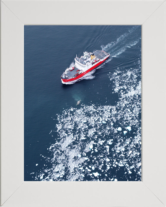 HMS Endurance (A171) Royal Navy Ice Breaker Patrol Ship Antarctic Ice Fields 2005 Photo Print Wall Art Decor - Posters, Prints, & Visual Artwork - by Hampshire Prints (image 5 of 9)