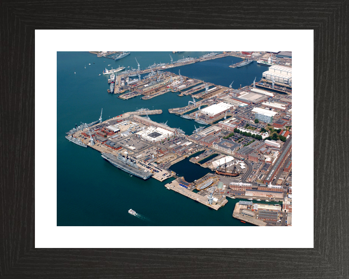 HMNB Portsmouth Dockyard Aerial View 2005 Photo Print - Posters, Prints, & Visual Artwork - by Hampshire Prints (image 2 of 9)