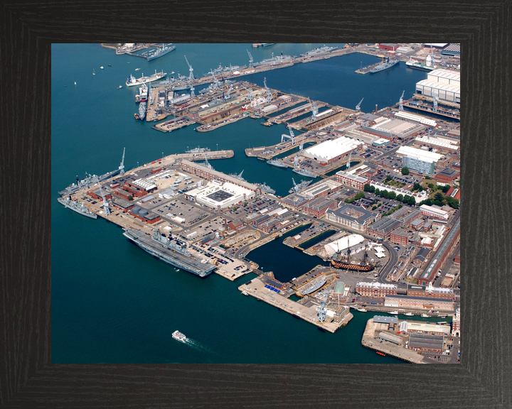 HMNB Portsmouth Dockyard Aerial View 2005 Photo Print - Posters, Prints, & Visual Artwork - by Hampshire Prints (image 3 of 9)