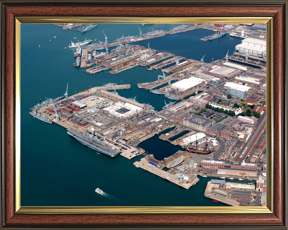 HMNB Portsmouth Dockyard Aerial View 2005 Photo Print - Posters, Prints, & Visual Artwork - by Hampshire Prints (image 9 of 9)