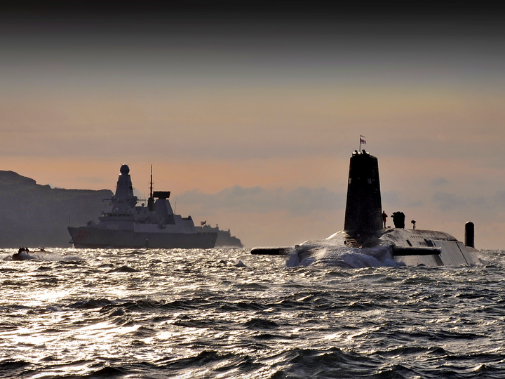 HMS Vanguard S28 Vanguard Class Submarine 2010 HMS Dragon Photo Print - Posters, Prints, & Visual Artwork - by Hampshire Prints (image 1 of 9)