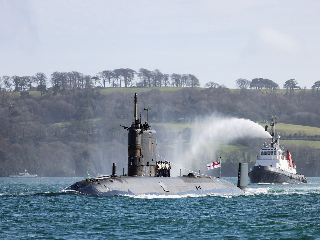 HMS Trenchant S91 Trafalgar Class Submarine 2021 Pays Off Water Photo Print - Posters, Prints, & Visual Artwork - by Hampshire Prints (image 1 of 9)