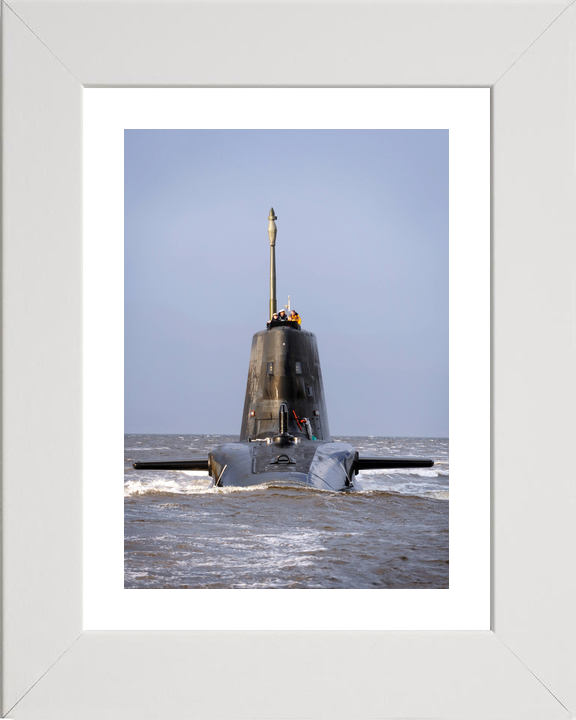 HMS Astute S119 Astute Class Submarine 2009 Portrait Bow View
