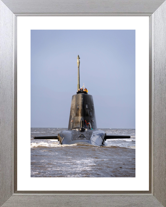 HMS Astute S119 Astute Class Submarine 2009 Portrait Bow View