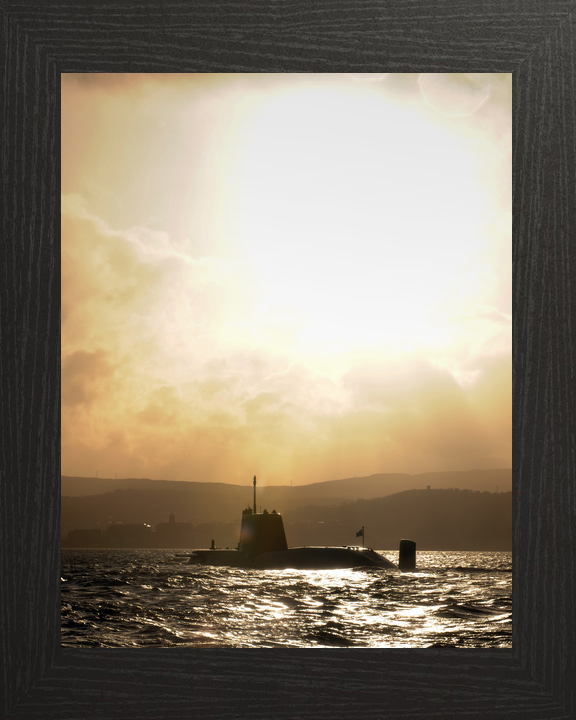 HMS Astute S119 Astute Class Submarine 2009 Sunset