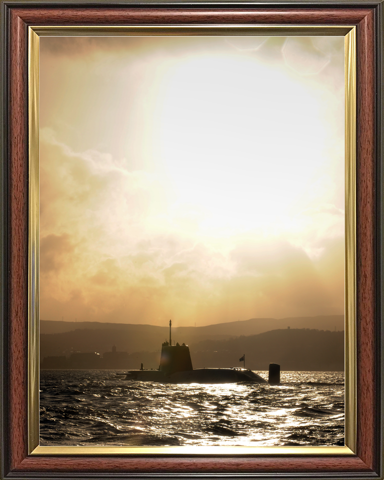 HMS Astute S119 Astute Class Submarine 2009 Sunset