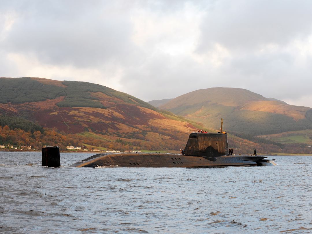 HMS Astute S119 Astute Class Submarine 2009 Starboard View