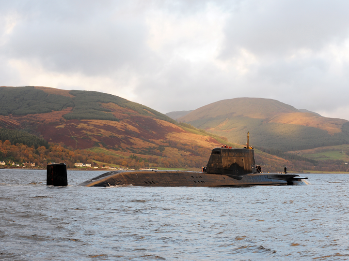 HMS Astute S119 Astute Class Submarine 2009 Starboard View
