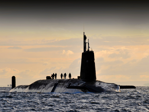 HMS Vanguard S28 Vanguard Class Submarine 2010 Sunset