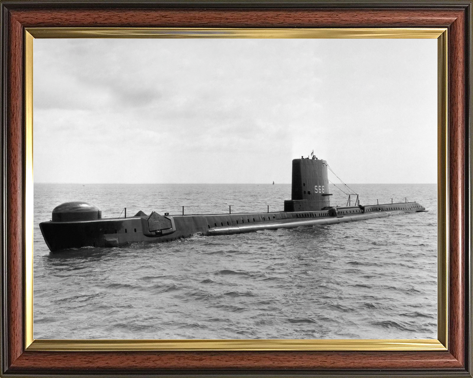 HMS Alderney S66 Amphion Class Submarine 1958 Port Side
