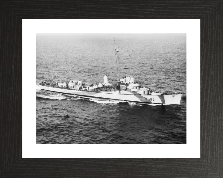HMS Hotham (K583) Royal Navy Captain Class Frigate At Sea 1944 Photo Print Wall Art Decor - Posters, Prints, & Visual Artwork - by Hampshire Prints (image 2 of 9)