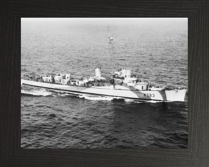 HMS Hotham (K583) Royal Navy Captain Class Frigate At Sea 1944 Photo Print Wall Art Decor - Posters, Prints, & Visual Artwork - by Hampshire Prints (image 3 of 9)