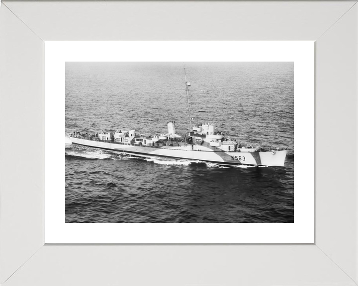 HMS Hotham (K583) Royal Navy Captain Class Frigate At Sea 1944 Photo Print Wall Art Decor - Posters, Prints, & Visual Artwork - by Hampshire Prints (image 4 of 9)