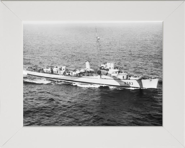 HMS Hotham (K583) Royal Navy Captain Class Frigate At Sea 1944 Photo Print Wall Art Decor - Posters, Prints, & Visual Artwork - by Hampshire Prints (image 5 of 9)