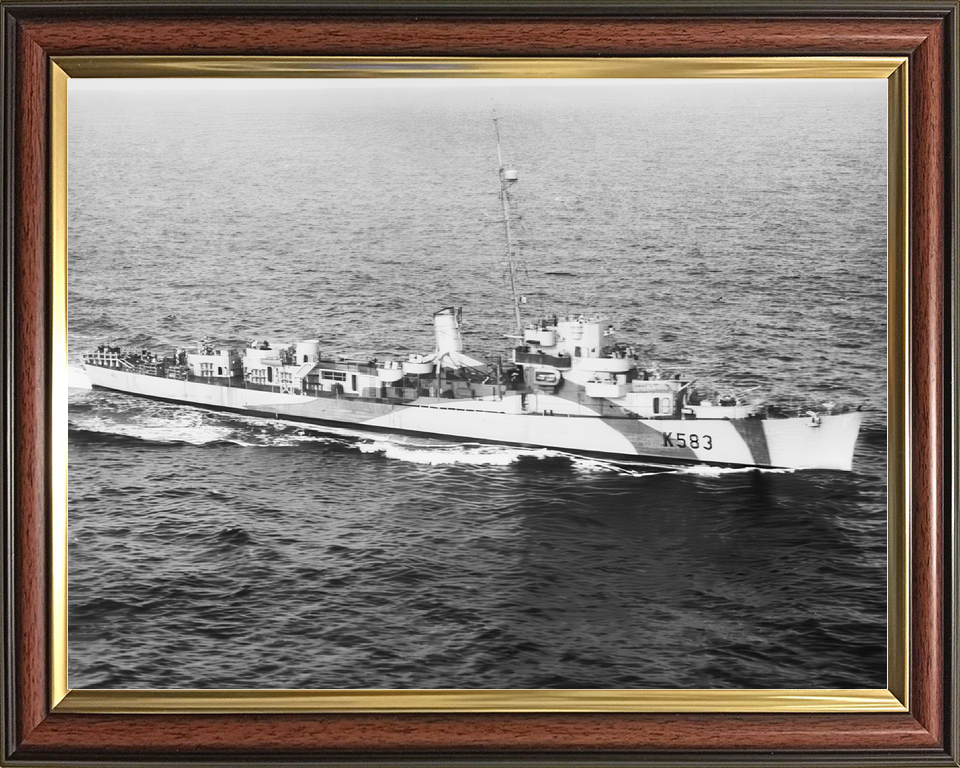 HMS Hotham (K583) Royal Navy Captain Class Frigate At Sea 1944 Photo Print Wall Art Decor - Posters, Prints, & Visual Artwork - by Hampshire Prints (image 9 of 9)
