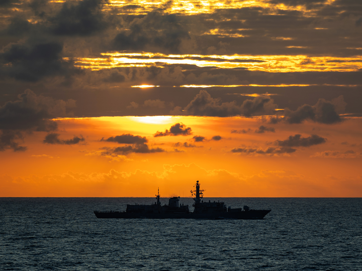 HMS Richmond F239 Type 23 Frigate July 2025 At Sunset Photo Print - Posters, Prints, & Visual Artwork - by Hampshire Prints (image 1 of 9)