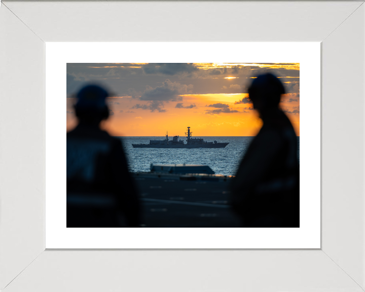 HMS Richmond F239 Type 23 Frigate July 2025 From HMS Prince of Wales Photo Print - Posters, Prints, & Visual Artwork - by Hampshire Prints (image 4 of 9)