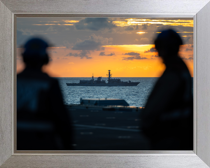 HMS Richmond F239 Type 23 Frigate July 2025 From HMS Prince of Wales Photo Print - Posters, Prints, & Visual Artwork - by Hampshire Prints (image 7 of 9)