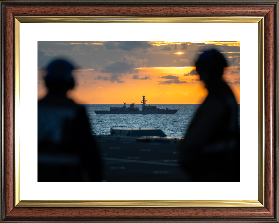 HMS Richmond F239 Type 23 Frigate July 2025 From HMS Prince of Wales Photo Print - Posters, Prints, & Visual Artwork - by Hampshire Prints (image 8 of 9)