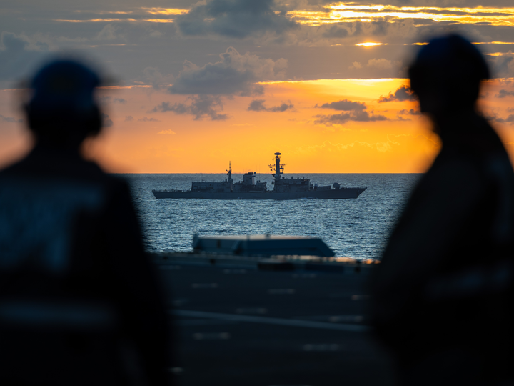 HMS Richmond (F239) Photo Print - From HMS Prince of Wales 2025 - Royal Navy Type 23 Frigate Hampshire Prints 6 x 4 No Frame No