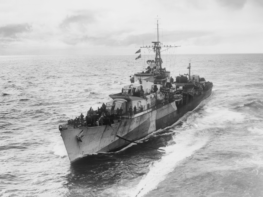 HMS Myngs R06 Z Class Destroyer 1944 Photo Print - Posters, Prints, & Visual Artwork - by Hampshire Prints (image 1 of 9)
