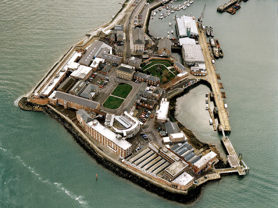 HMS Dolphin Gosport Fort Blockhouse 2002 Aerial Photo Print - Posters, Prints, & Visual Artwork - by Hampshire Prints (image 1 of 9)