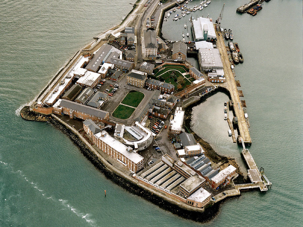 HMS Dolphin Gosport Fort Blockhouse 2002 Aerial