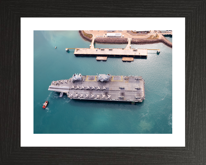 HMS Prince of Wales R09 Queen Elizabeth Class Aircraft Carrier July 2025 Visits Darwin Photo Print - Posters, Prints, & Visual Artwork - by Hampshire Prints (image 2 of 9)
