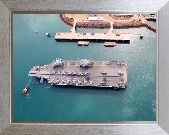 HMS Prince of Wales R09 Queen Elizabeth Class Aircraft Carrier July 2025 Visits Darwin Photo Print - Posters, Prints, & Visual Artwork - by Hampshire Prints (image 7 of 9)