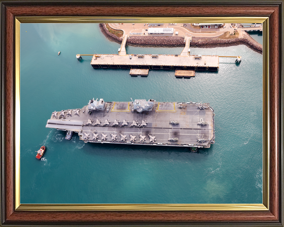HMS Prince of Wales R09 Queen Elizabeth Class Aircraft Carrier July 2025 Visits Darwin Photo Print - Posters, Prints, & Visual Artwork - by Hampshire Prints (image 9 of 9)