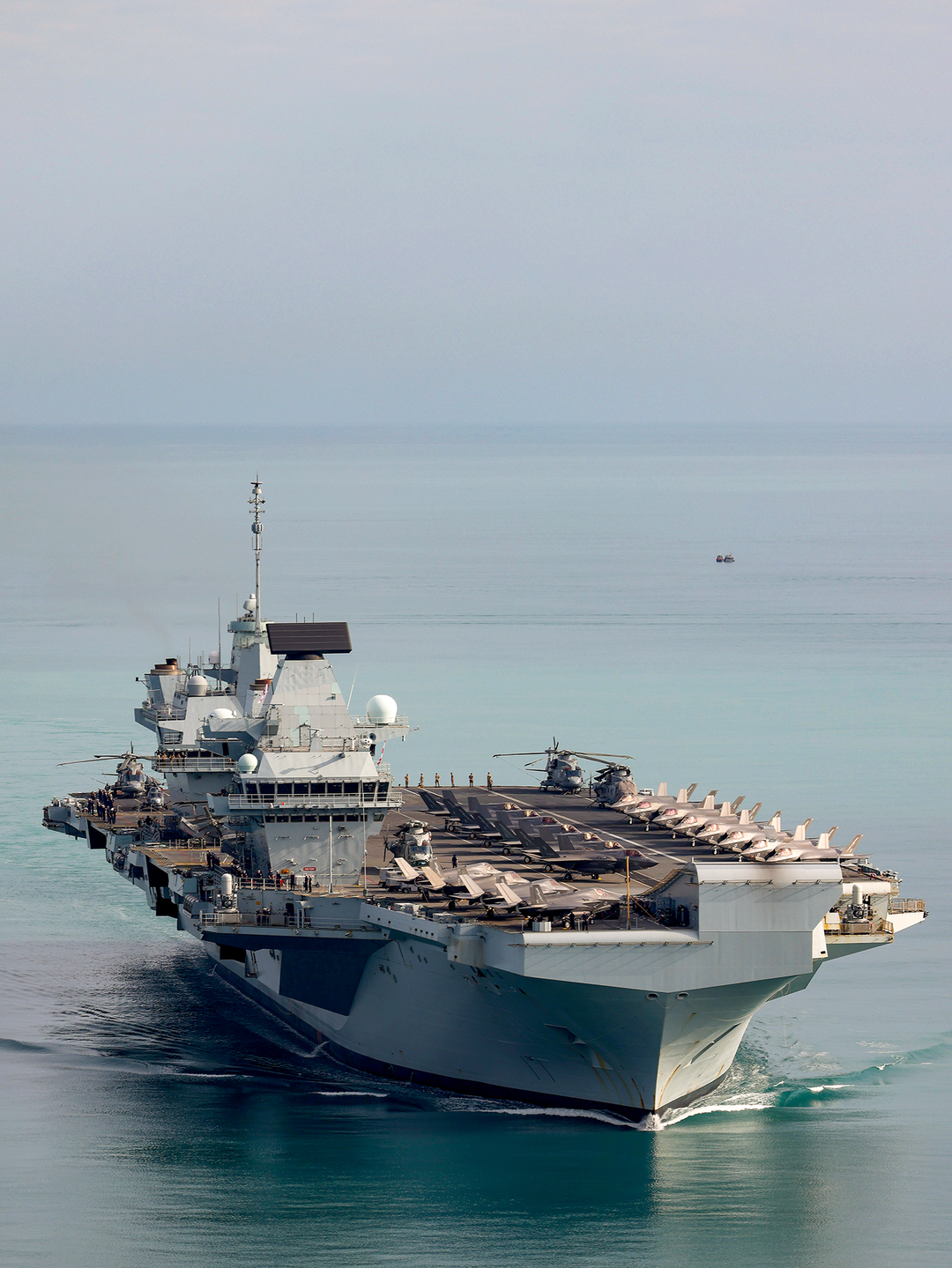 HMS Prince of Wales (R09) Photo Print - Arriving in Darwin 2025 - Royal Navy Queen Elizabeth Class Aircraft Carrier Hampshire Prints 6 x 4 No Frame No