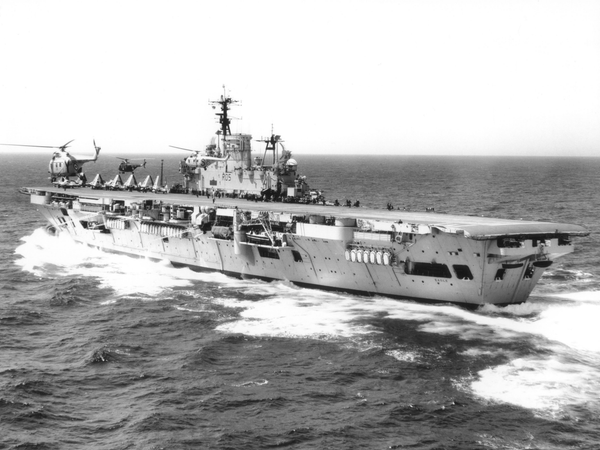 HMS Eagle R05 Audacious Class Aircraft Carrier Late 1950s